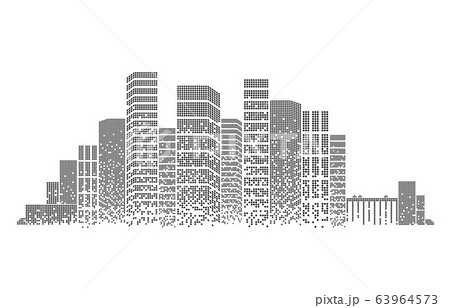 City Background Architectural With Drawings Of のイラスト素材