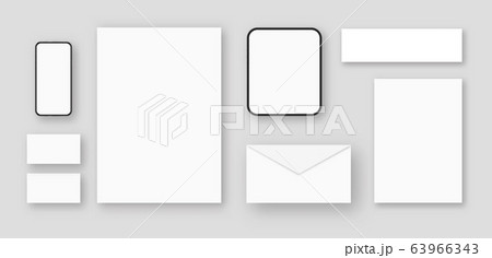 Set of mockups for corporate branding 63966343