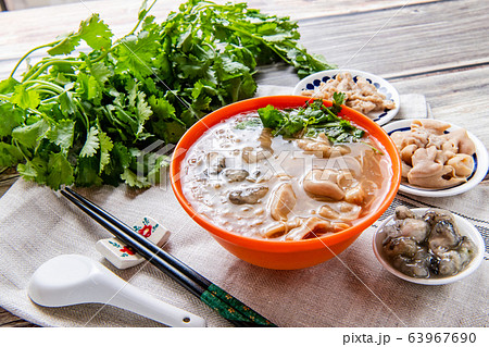 台湾風そうめん、台湾麵線、大腸そうめん、大腸麺線、大腸、牡蠣、カキ入りそうめん 台湾風そうめん、台湾麵線、大腸そうめん、大腸麺線、大腸、牡蠣、カキ入りそうめん 63967690