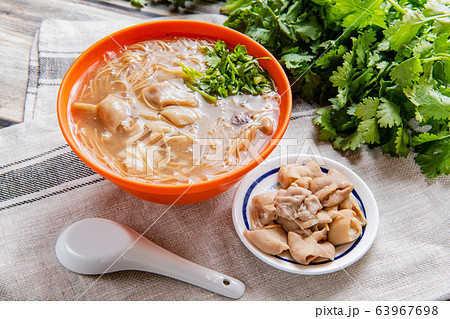 台湾風そうめん、台湾麵線、大腸そうめん、大腸麺線、大腸、牡蠣、カキ入りそうめん 63967698