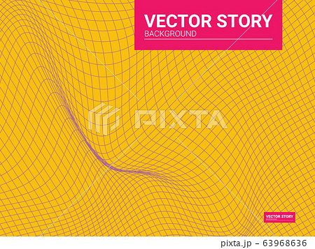Abstract vector wave line futuristic style background template. Vector Story, Big sale template 63968636
