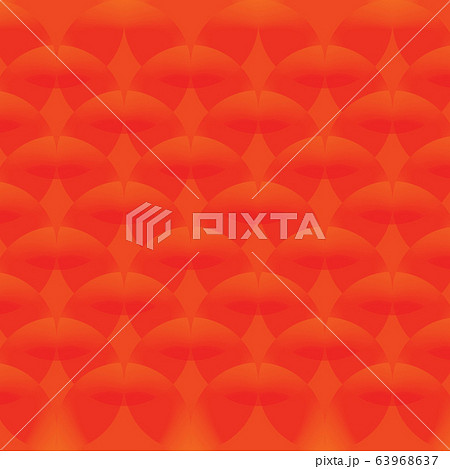 Simple continuous circle pattern of wallpaper. Red abstract background. Vector illustration 63968637