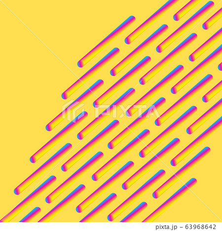 Abstract vector template with repeated sticks. Vector illustration. Composition with multicolored gradient shape and frame. 63968642