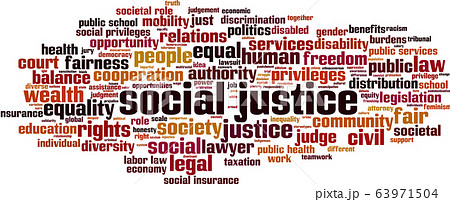 Social justice word cloud 63971504