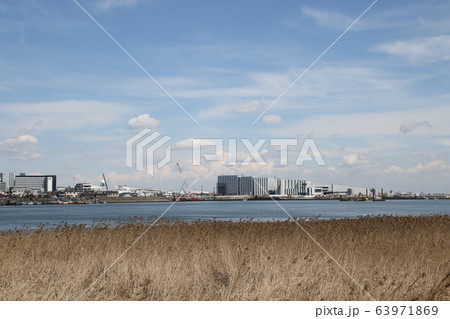 晴れた日に六郷川の上空を見る 晴れた日に六郷川の上空を見る 63971869