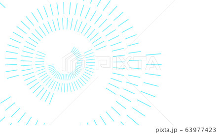 CGライン　回転する放射状に広がる線のジオメトリック背景 63977423