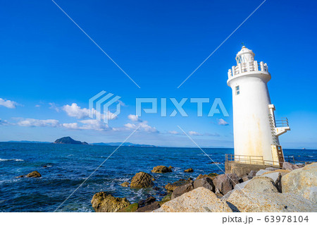 灯台　伊良湖岬　昼　【愛知県】 63978104