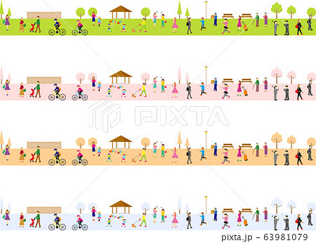 人物 四季 風景 人物 四季 風景 63981079