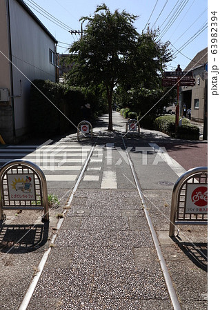 東京都府中市の旧下河原線跡の風景 63982394