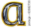 3D rendering. Lowercase Letter a. 63982730