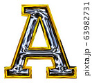 3D rendering. Uppercase Letter A. 63982731