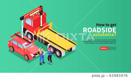 Tow Truck Horizontal Banner Tow Truck Horizontal Banner 63983976