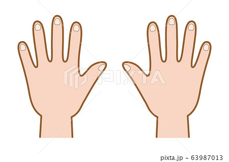 Vector illustration of the back of the hand... - Stock Illustration  [63987013] - PIXTA
