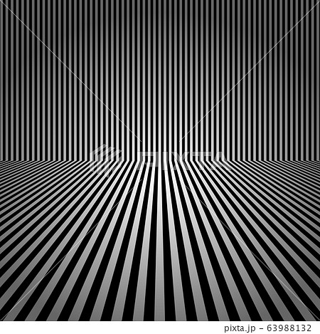 striped perspective. abstract monochrome template 63988132