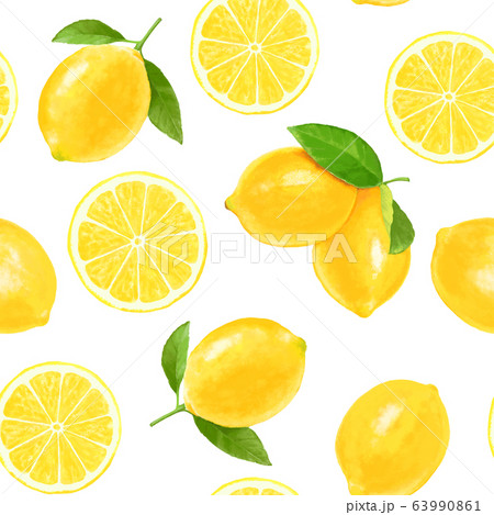レモンのパターンのイラスト素材