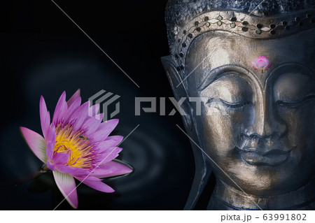 Head of the Buddha History of Buddhism. With black 63991802