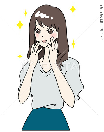 Illustration of a young woman Illustration of a young woman 63992492