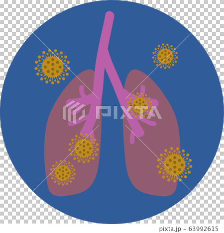 肺炎圖像圖標 63992615