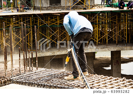sandblasting washing  concrete  63993282