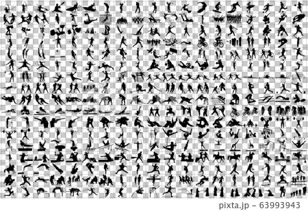 運動剪影框架 63993943