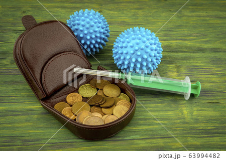 Pandemic vaccine and the financial crisis concept 63994482