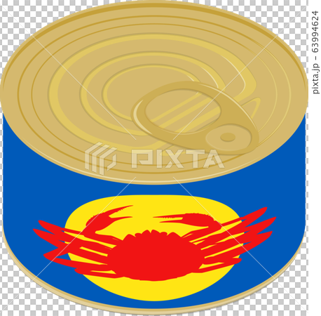 カニ 缶詰 イラスト アイソメトリック カニ 缶詰 イラスト アイソメトリック 63994624