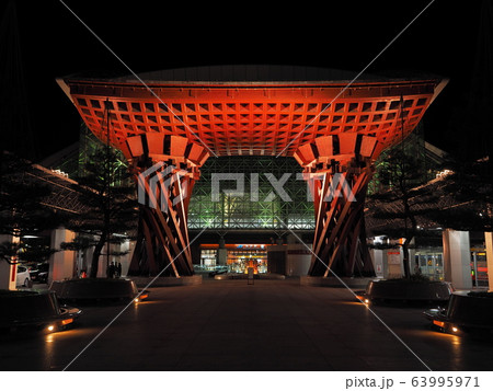 金沢駅 夜景 金沢駅 夜景 63995971