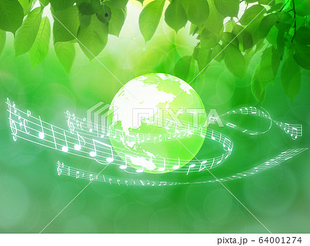 新緑 背景素材 のイラスト素材