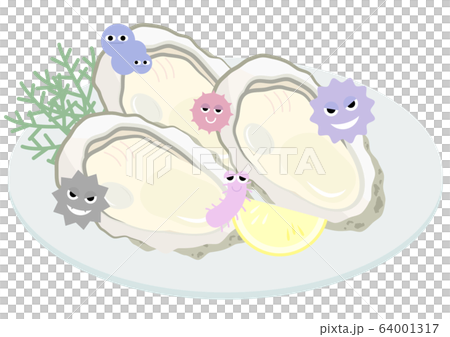 牡蠣の食中毒 64001317