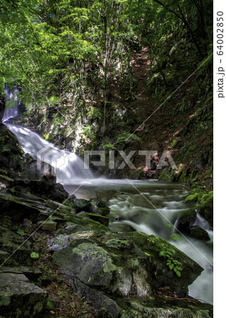 新緑の巣栗渓谷 64002850