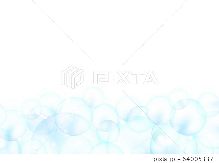 しゃぼん玉白い背景 64005337