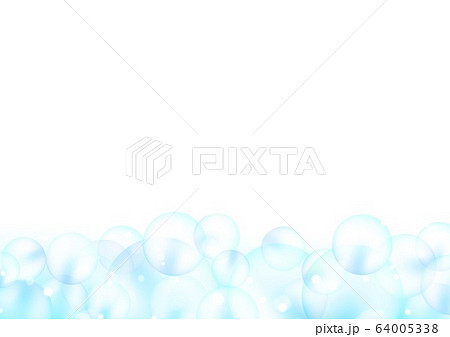 しゃぼん玉白い背景 64005338
