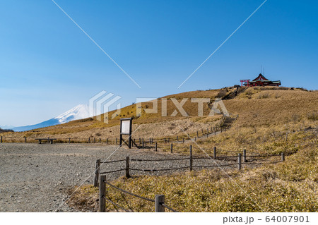 箱根駒ヶ岳 箱根元宮と富士山 箱根駒ヶ岳 箱根元宮と富士山 64007901