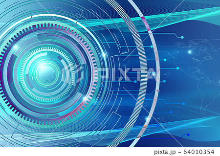 サイバーテクノロジーのデジタルバックグラウンドイメージ サイバーテクノロジーのデジタルバックグラウンドイメージ 64010354