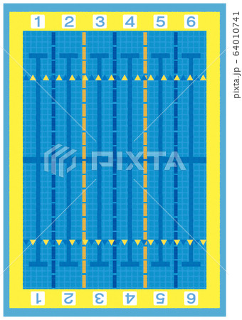 プール　夏　スイミング 64010741