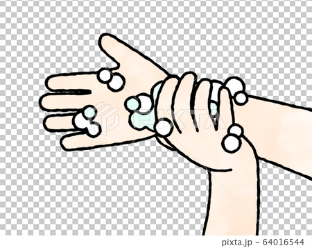 Hand wash-wrist-watercolor Hand wash-wrist-watercolor 64016544