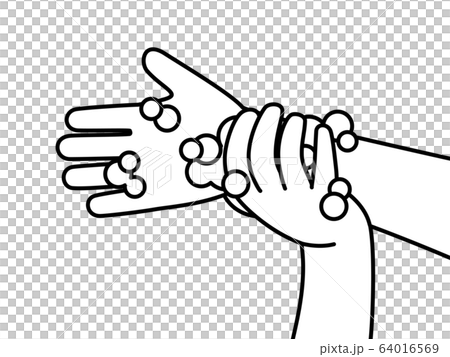 Hand wash-wrist-black and white Hand wash-wrist-black and white 64016569