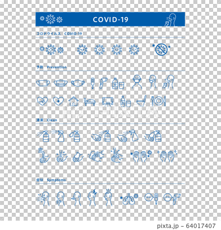 Coronavirus Medical Mask Hand Wash Symptom Simple Illustration Icon Set Coronavirus Medical Mask Hand Wash Symptom Simple Illustration Icon Set 64017407
