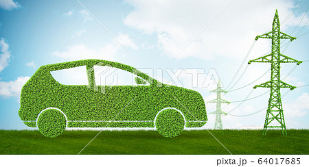 Green energy concept - 3d rendering Green energy concept - 3d rendering 64017685