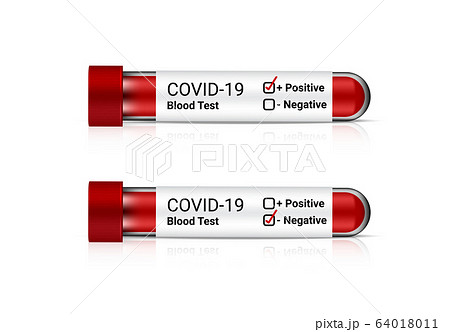 Mock up Realistic Covid-19 Blood Test Tube for flu Mock up Realistic Covid-19 Blood Test Tube for flu 64018011