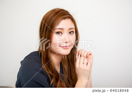 人物 ポートレート モデル 女性 日本人 アジア人 代 若い 若い女性 健康 ビューティーの写真素材