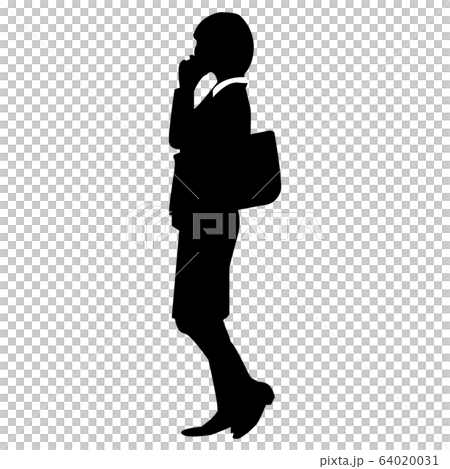 女性 ビジネス シルエットのイラスト素材