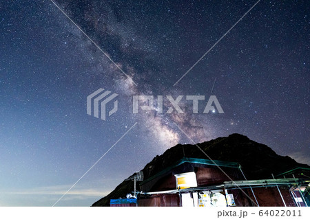 北岳　肩の小屋から見た天の川　【山梨県】 64022011