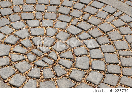 Texture or pattern of stone walkway in the park. Texture or pattern of stone walkway in the park. 64023730
