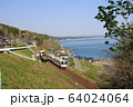 三陸鉄道堀内駅を発車する気動車 64024064