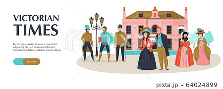 Victorian Times Horizontal Banner Victorian Times Horizontal Banner 64024899