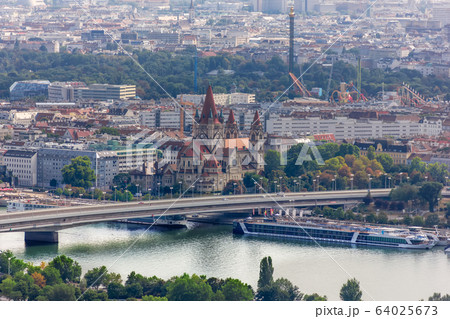 St. Francis of Assisi Church view, Vienna, Austria St. Francis of Assisi Church view, Vienna, Austria 64025673