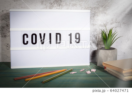 Covid 19 Coronavirus. Symptoms, spreading, transmitting and restrictions concept 64027471