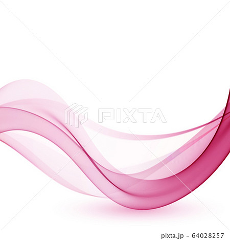 Pink wave flow Fbstract vector wave background...のイラスト素材 [64028257] - PIXTA