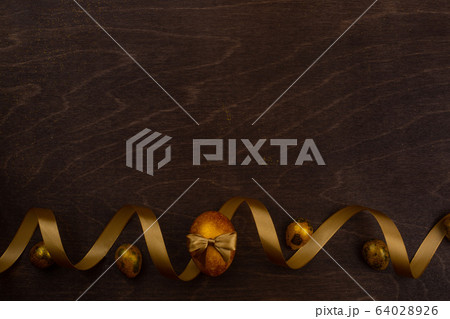 Golden luxury easter eggs 64028926